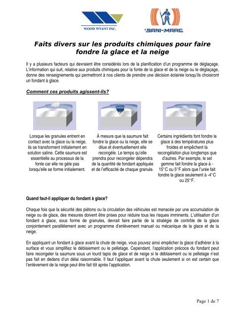 Faits divers sur les produits chimiques pour faire ... - Wood Wyant