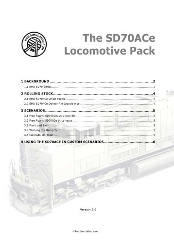 SD70ACe Locomotive Pack - Steam