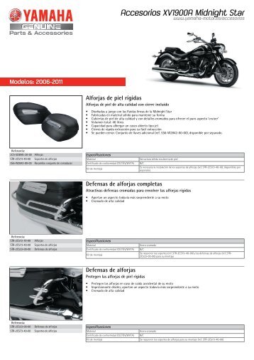 Accesorios XV1900A Midnight Star - Yamaha Motor Europe