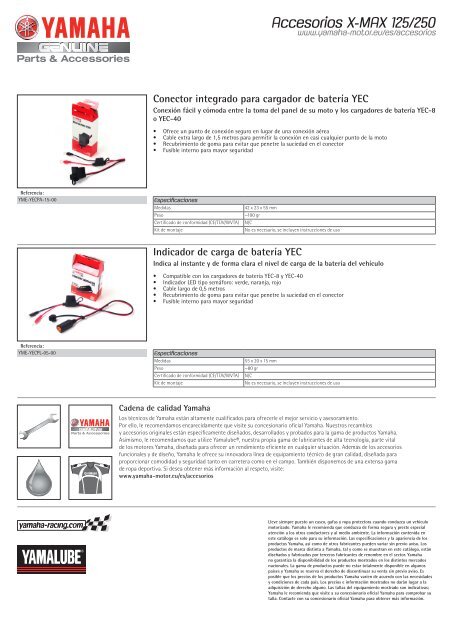 Accesorios X-MAX 125/250 - Yamaha Motor Europe