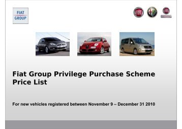 Fi t G P i il P h S h Fiat Group Privilege Purchase Scheme ... - Virgin