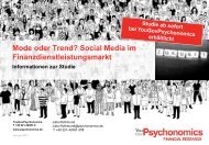 Social Media im Finanzdienstleistungsmarkt - YouGov