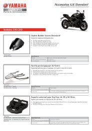Accesorios XJ6 DiversionF - Yamaha Motor Europe