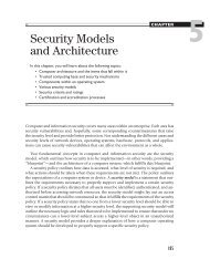 Chapter 5: Security Models and Architecture