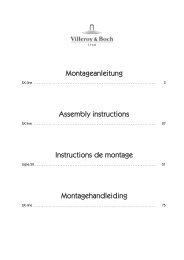 Montageanleitung Assembly instructions ... - Villeroy & Boch