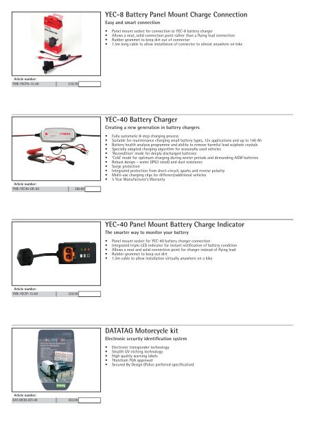 XJ6 DiversionF Accessories Overview - Yamaha Motor Europe