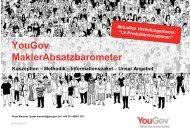 YouGovPsychonomics Makler-Absatzbarometer