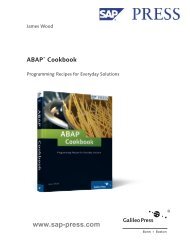 ABAP Cookbook