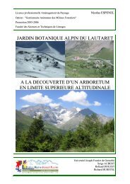 Rapport de stage (format pdf) - Station Alpine Joseph Fourier ...