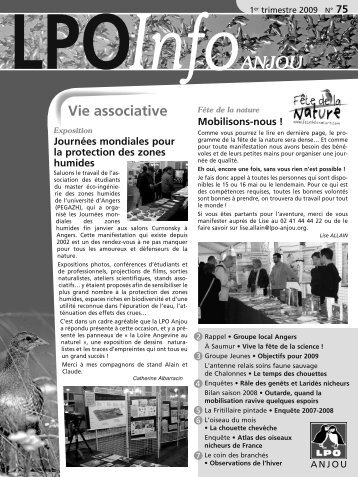 LIA n° 75 - les publications de la LPO Anjou