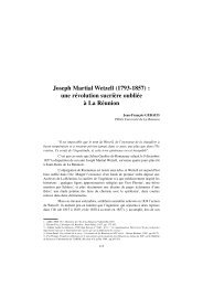 Joseph Martial Wetzell (1793-1857) : une révolution ... - CRESOI