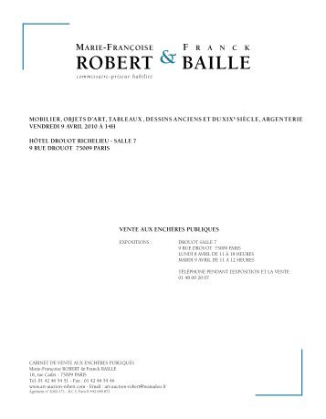 & robert bAille - Art Auction Robert