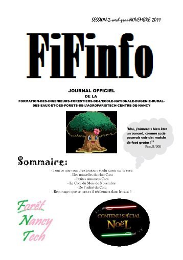 Fifinfo novembre 2011 - AgroParisTech
