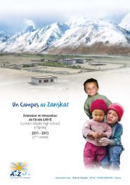 Association AaZ - Aide au Zanskar - BP 44 - 92380 GARCHES ...