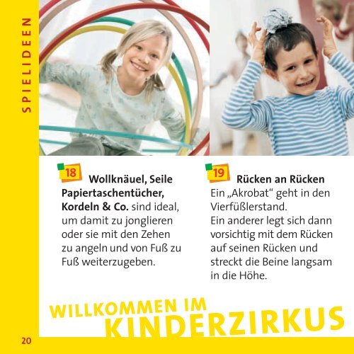 55 Bewegungstipps - AOK-Kindertheater