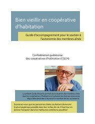 Bien vieillir en coopérative d'habitation - Coopératives d'habitation