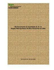 Monitoramento da Qualidade do Ar na RMBH em 2005 - Feam