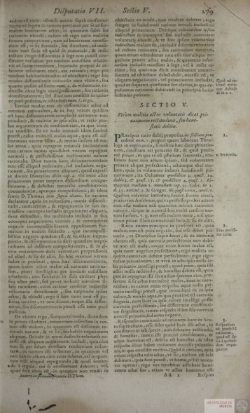 Dlíputatio Fl I. Seäio V. i/^ - Biblioteca Digital Floridablanca