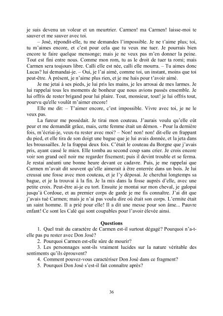 LECTURE ANALYTIQUE (textеs des écrivains français du XIXe siècle)