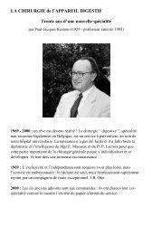 Autobiographie et histoire du service de chirurgie de l'appareil digestif