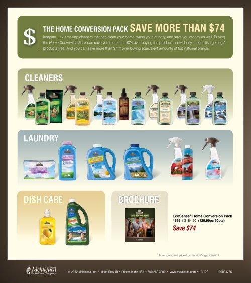 Ecosense Brochure - Melaleuca