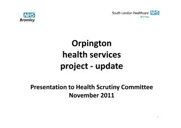 proposed changes at orpington hospital pdf 878 kb