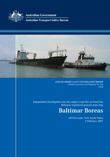 Marine Report 236, Independent investigation into the engine room ...