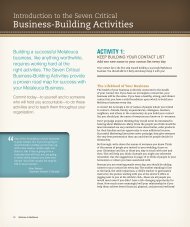 Business-Building Activities - Melaleuca