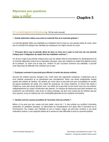 Chapitre 5 - Chenelière Éducation