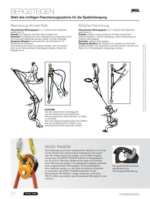 Petzl Online Katalog 2013 Klettern und Bergsteigen 