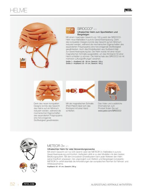 Petzl Online Katalog 2013 Klettern und Bergsteigen 