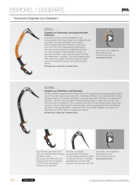 Petzl Online Katalog 2013 Klettern und Bergsteigen 