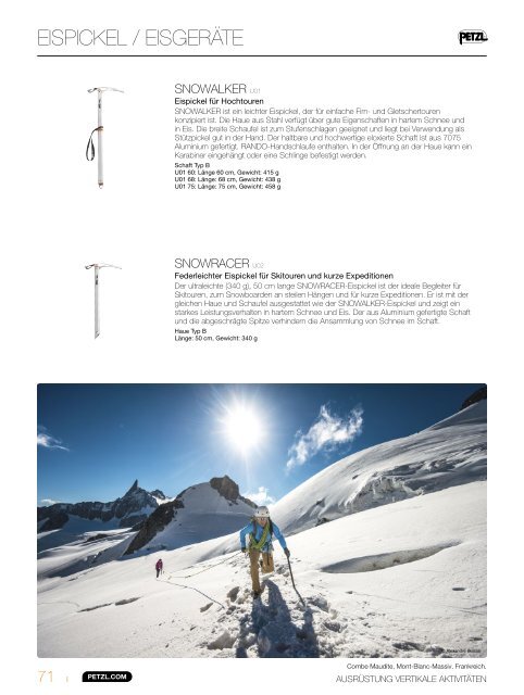 Petzl Online Katalog 2013 Klettern und Bergsteigen 