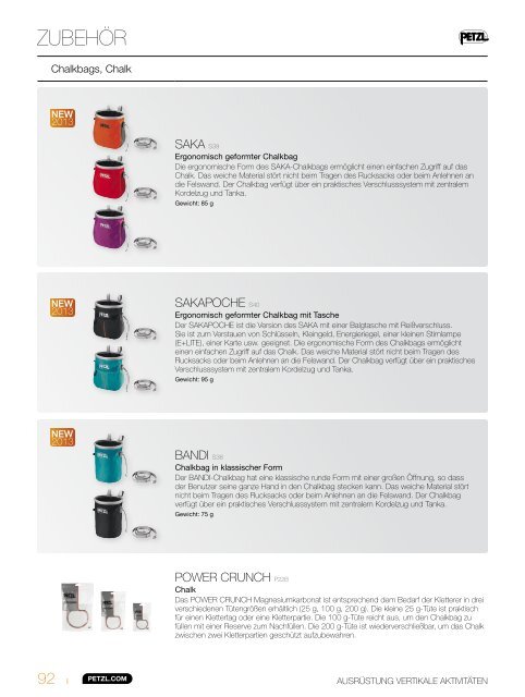 Petzl Online Katalog 2013 Klettern und Bergsteigen 