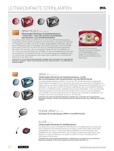 Petzl Online Katalog 2013 Klettern und Bergsteigen 