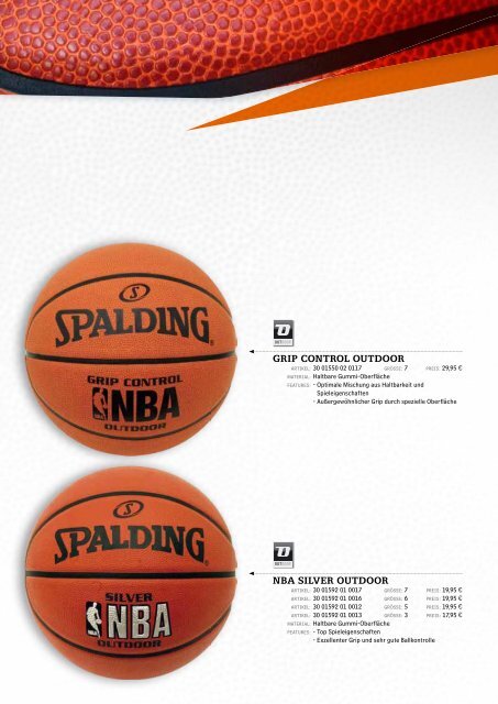 Spalding Online Katalog 2013 - Alles Basketball