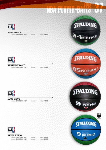 Spalding Online Katalog 2013 - Alles Basketball