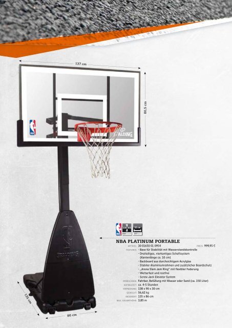Spalding Online Katalog 2013 - Alles Basketball