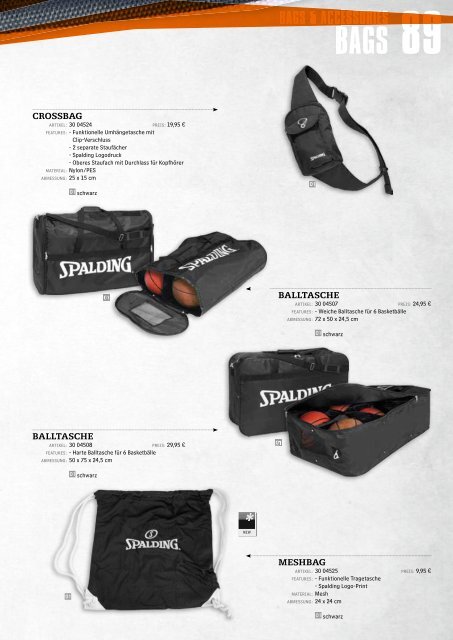 Spalding Online Katalog 2013 - Alles Basketball