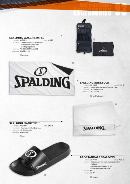 Spalding Online Katalog 2013 - Alles Basketball