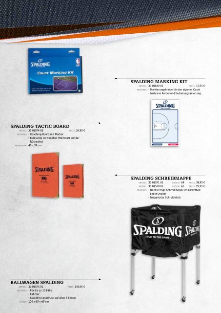 Spalding Online Katalog 2013 - Alles Basketball