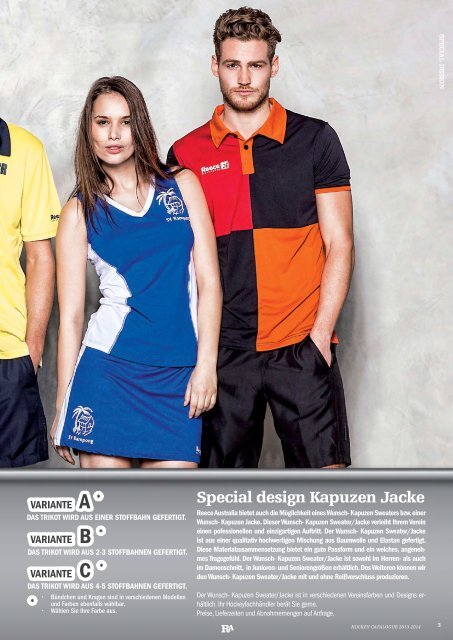 Reece Australia Online Katalog 2013/ 2014 - Hockey Bekleidung