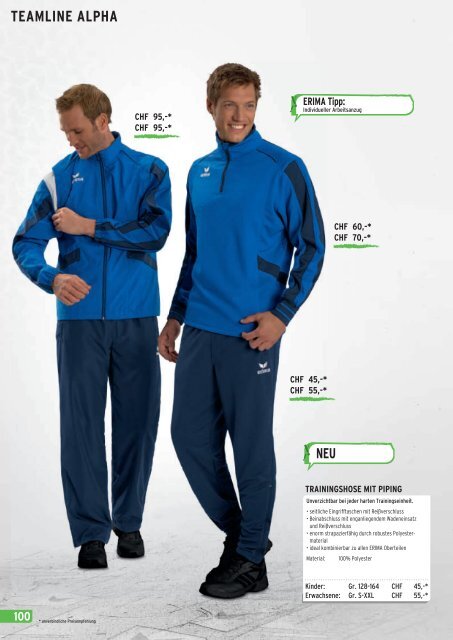 Erima Online Katalog 2013 -Sportbekleidung