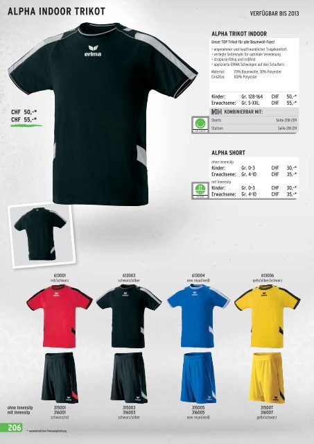 Erima Online Katalog 2013 -Sportbekleidung