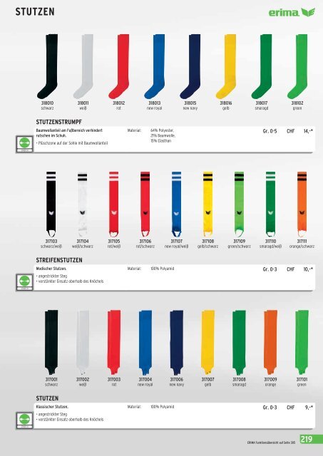 Erima Online Katalog 2013 -Sportbekleidung