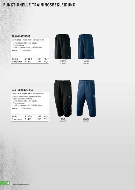 Erima Online Katalog 2013 -Sportbekleidung