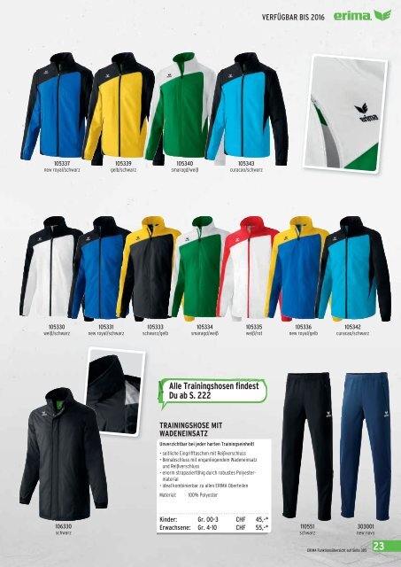 Erima Online Katalog 2013 -Sportbekleidung