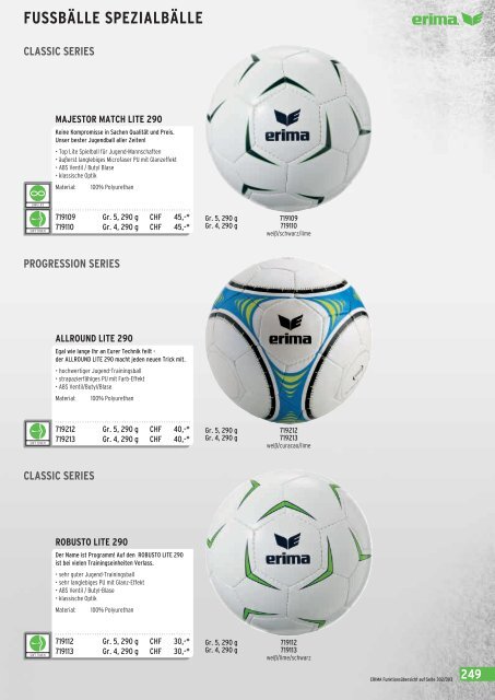 Erima Online Katalog 2013 -Sportbekleidung