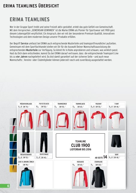 Erima Online Katalog 2013 -Sportbekleidung