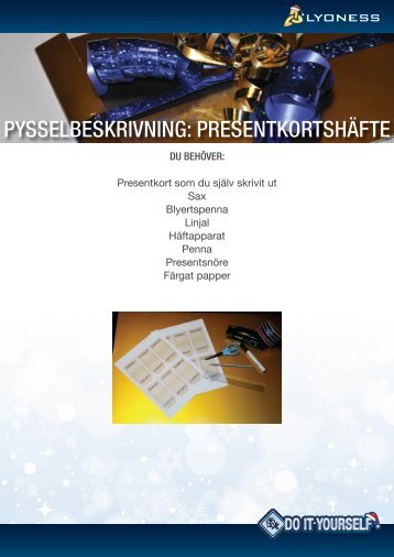 PYSSELBESKRIVNING: PRESENTKORTSHÄFTE - Lyoness